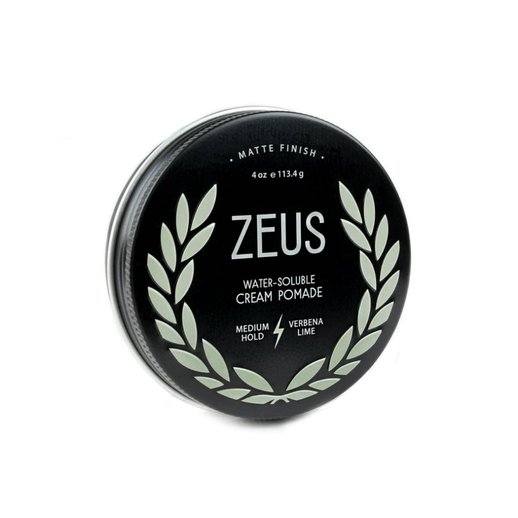 A tin of Zeus Cream Pomade