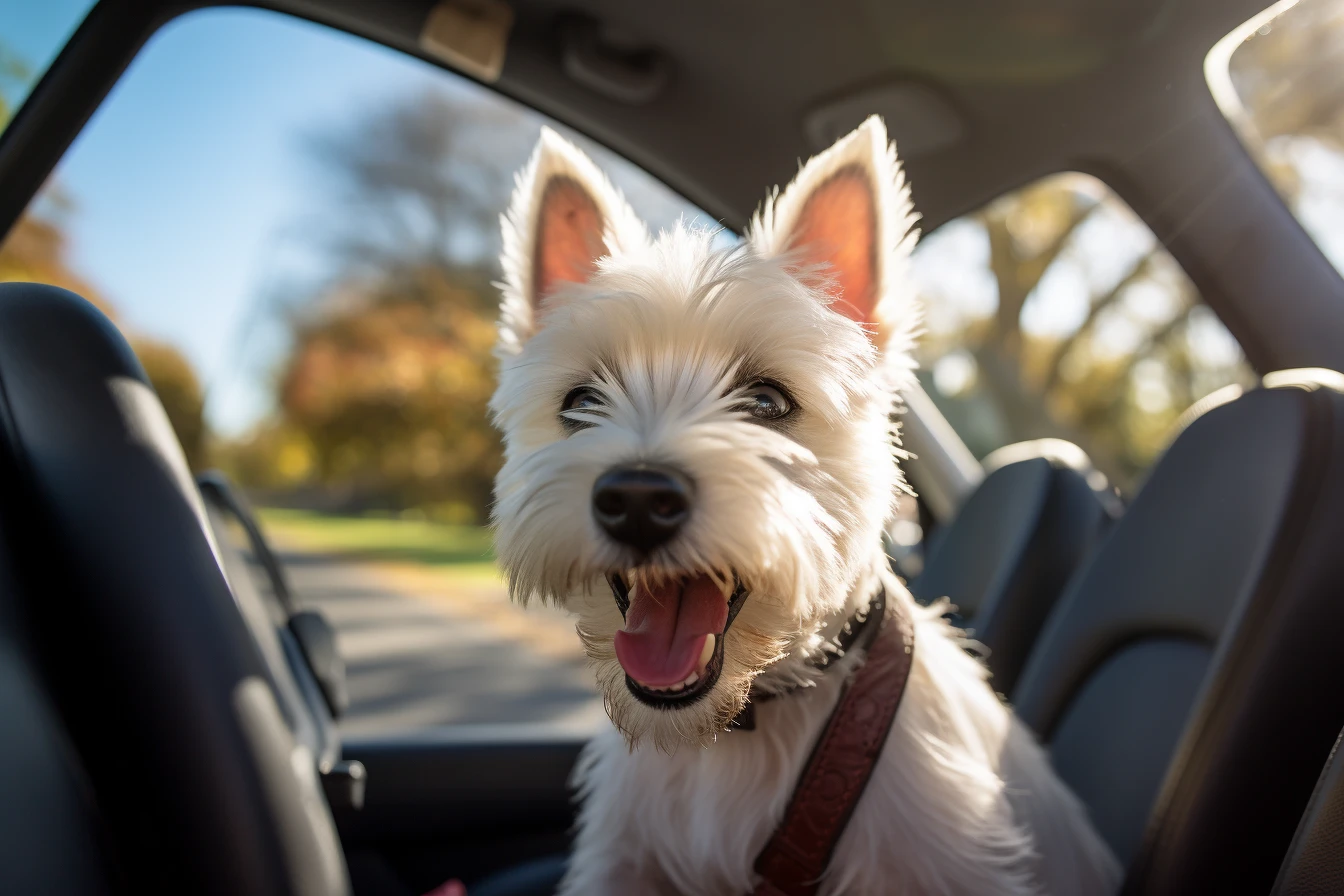 Hyundai Tucson Dog Carrier Car Seat for West Highland White Terrier