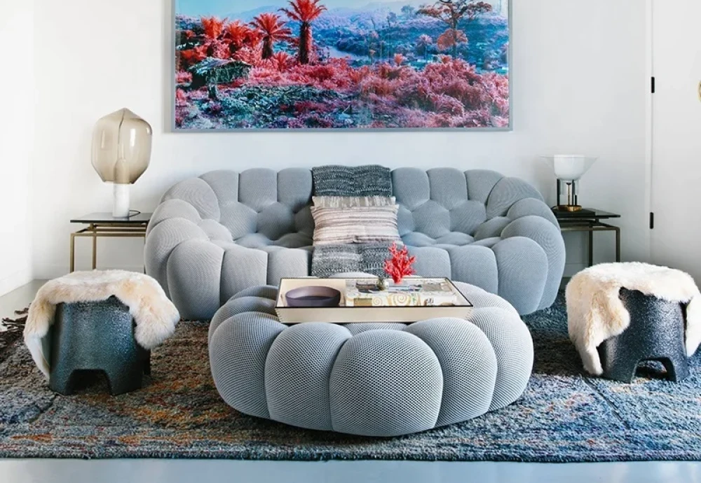 purple bubble couch